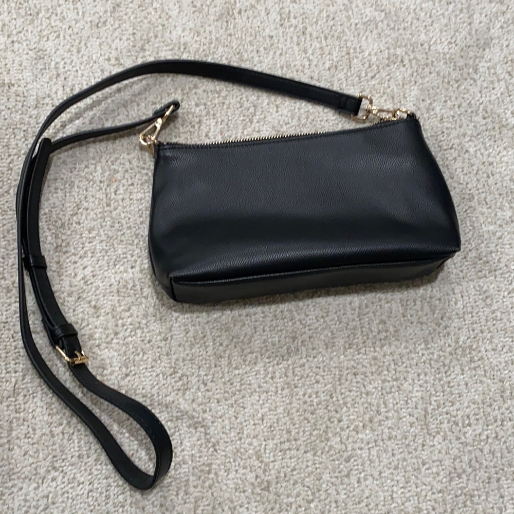 Black crossbody bag.